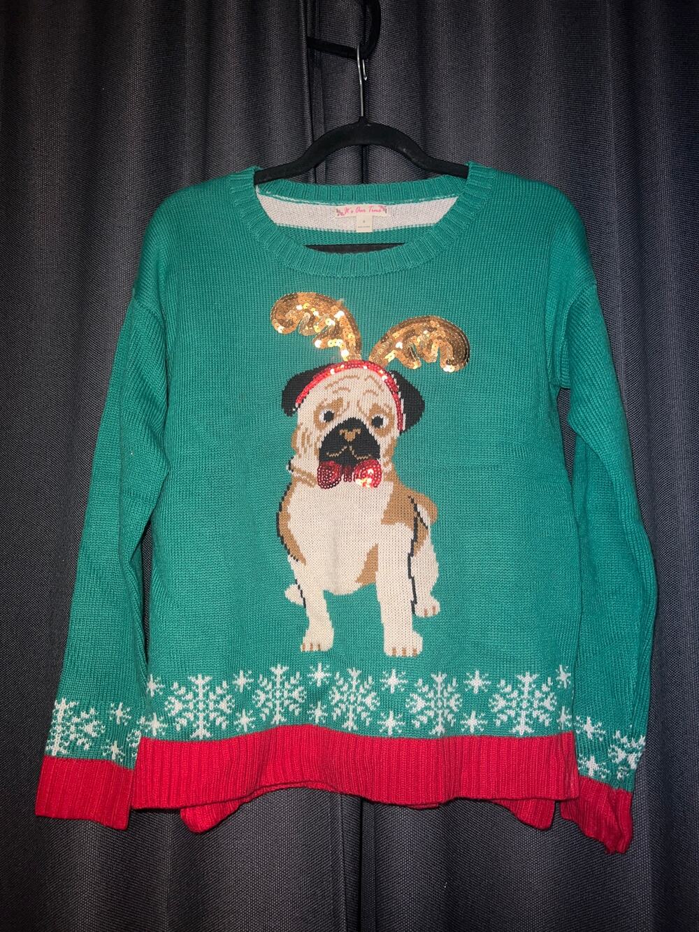 Ugly Christmas Sweater Xmas Size Small Dog